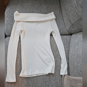 Ba&sh Bardot top, cream size 0